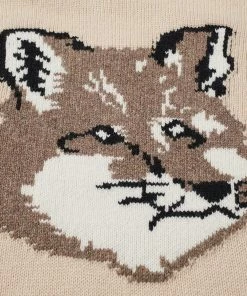 Maison Kitsune Big Fox Head Classic Knit -Outlet Sweaters Store 15 09 2022 ml hm00509kt1016 p220 3