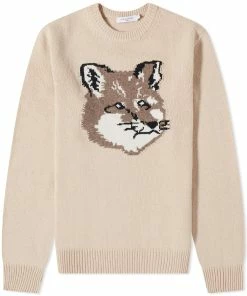 Maison Kitsune Big Fox Head Classic Knit