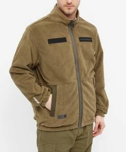 AAPE By A Bathing Ape AAPE Reversible Camo Panel Polar Fleece Jacket -Outlet Sweaters Store 15 12 2021 LL AAPJKM7463XXHBGL 5 1