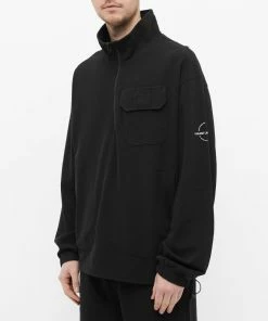 Helmut Lang Waffle Quarter Zip Pocket Fleece 7 Helmut Lang Waffle Quarter Zip Pocket Fleece -Outlet Sweaters Store 15 12 2021 ML L09HM502 001 7 1