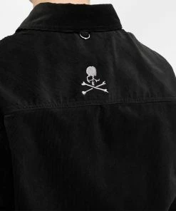 MASTERMIND WORLD Corduroy Over Shirt -Outlet Sweaters Store 16 01 2023 NS MW22S09 SH001 BLK 10 1