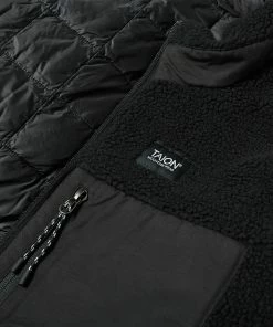 Taion Reversible Fleece Down Jacket -Outlet Sweaters Store 16 10 2020 MO TAION R102MB BLK 4 1