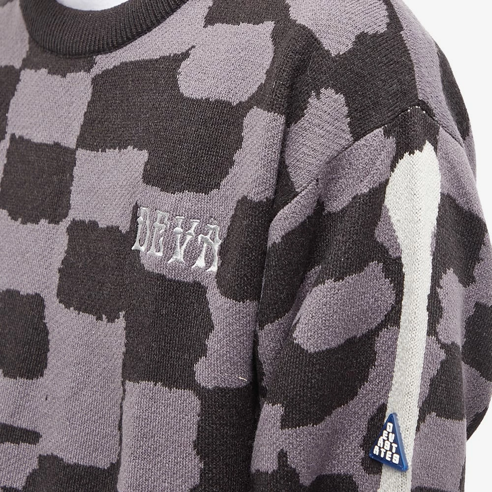 Deva States Skeletal Checkboard Crew Knit 5 Deva States Skeletal Checkboard Crew Knit - Image 5