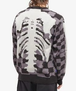 Deva States Skeletal Checkboard Crew Knit 7 Deva States Skeletal Checkboard Crew Knit -Outlet Sweaters Store 16 10 2022 EC DSC4B201F22 8 1