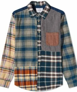 Portuguese Flannel Patchwork 2 Check Shirt