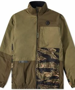 AAPE By A Bathing Ape AAPE Reversible Camo Panel Polar Fleece Jacket