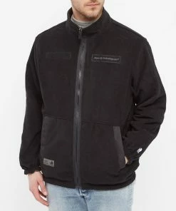 AAPE By A Bathing Ape AAPE Reversible Camo Panel Polar Fleece Jacket -Outlet Sweaters Store 16 12 2021 ML AAPJKM7463XXHKHD 7 1