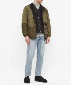 AAPE By A Bathing Ape AAPE Reversible Camo Panel Polar Fleece Jacket -Outlet Sweaters Store 16 12 2021 ML AAPJKM7463XXHKHD m11 1