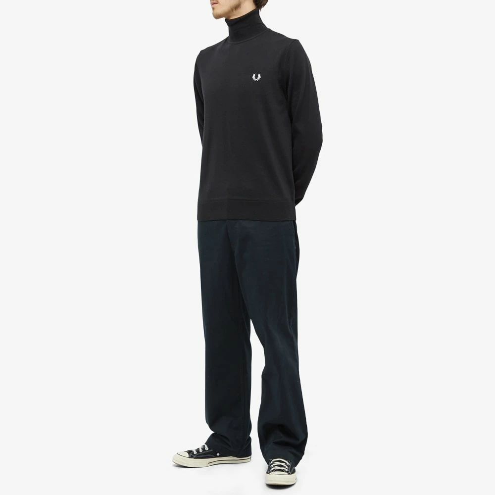 Fred Perry Authentic Fred Perry Roll Neck Knit 4 Fred Perry Authentic Fred Perry Roll Neck Knit - Image 4