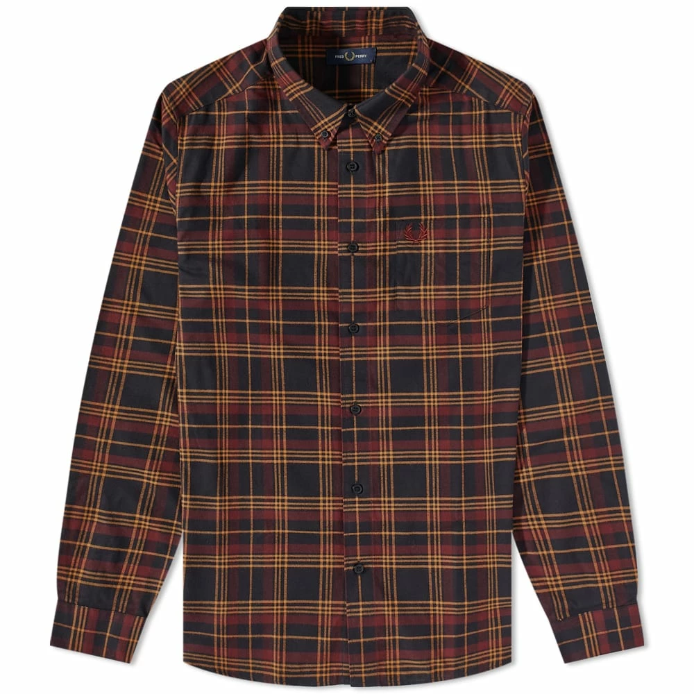 Fred Perry Authentic Brushed Twill Tartan Shirt 1 Fred Perry Authentic Brushed Twill Tartan Shirt