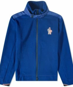 Moncler Grenoble Tricolour Zip Fleece