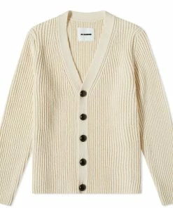 Jil Sander Rib Knit Cardigan