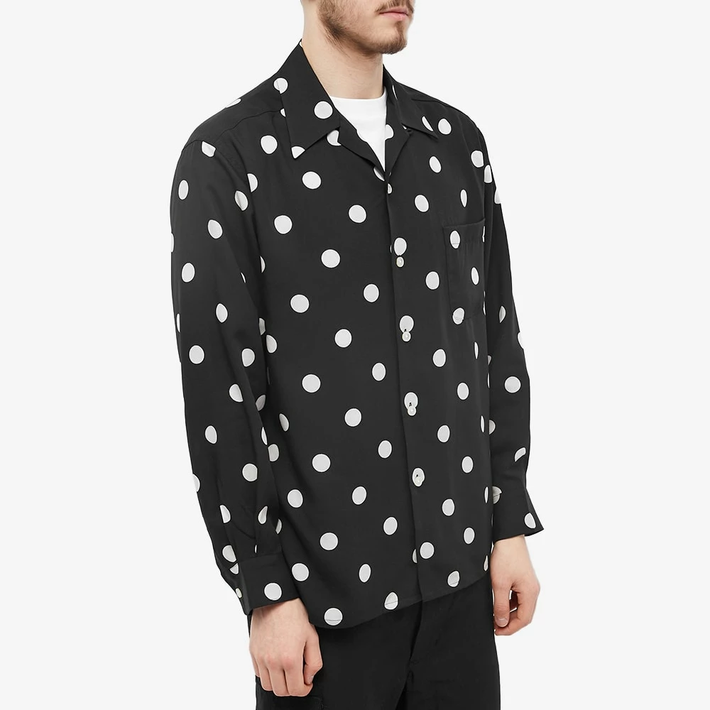 Wacko Maria Long Sleeve Polka Dot Hawaiian Shirt 2 Wacko Maria Long Sleeve Polka Dot Hawaiian Shirt - Image 2