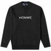 Comme Des Garçons Homme Logo Crew Knit