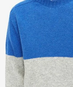 Country Of Origin Supersoft Seamless Half & Half Crew Knit -Outlet Sweaters Store 17 10 2022 EC COO 202124 BLSLV 10 1