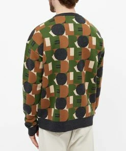 Drole De Monsieur Drôle De Monsieur Geo Print Crew Knit -Outlet Sweaters Store 17 10 2022 LL A PO115 WO009 KK 3 1