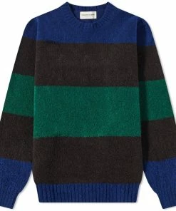 Country Of Origin Eskimo Fleece Stripe Crew Knit