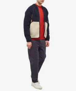 Country Of Origin Supersoft Seamless Crew Knit -Outlet Sweaters Store 17 10 2022 ml coo 202106 red m9