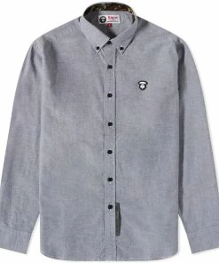 AAPE By A Bathing Ape AAPE Oxford Cotton Shirt