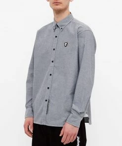 AAPE By A Bathing Ape AAPE Oxford Cotton Shirt 9 AAPE By A Bathing Ape AAPE Oxford Cotton Shirt -Outlet Sweaters Store 17 11 2021 SI AAPSTM8384XXHBKX 7 1