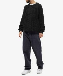 Nike Life Cable Knit Sweater -Outlet Sweaters Store 17 11 2022 BLR DQ5176 010 M9 1