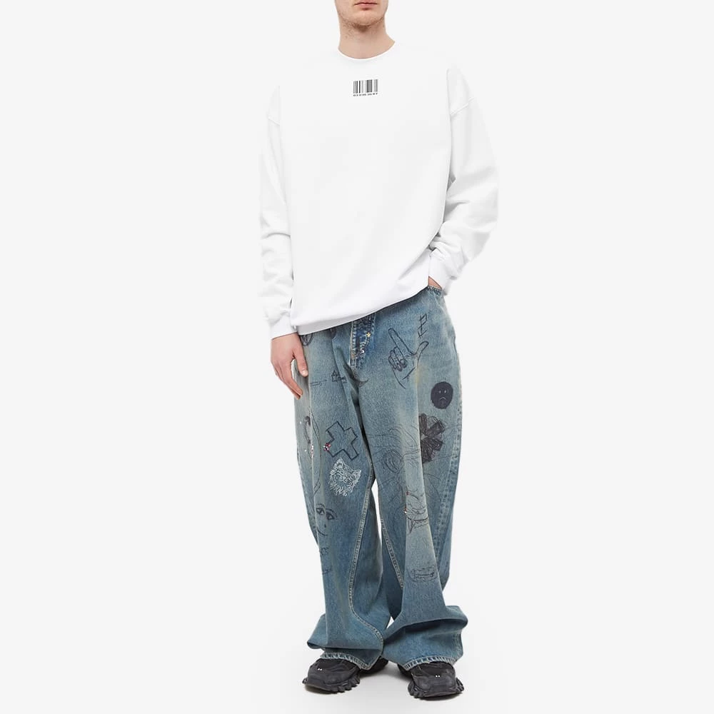 VTMNTS Barcode Crew Sweat 4 VTMNTS Barcode Crew Sweat - Image 4