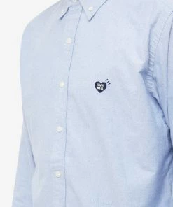 Human Made Oxford Button Down Shirt -Outlet Sweaters Store 17 11 2022 TC HM24SH002BL1 10 1