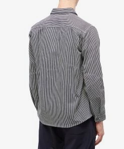A.P.C. Gabin Stripe Work Overshirt -Outlet Sweaters Store 17 11 2022 ec coexk h02742 iai 8