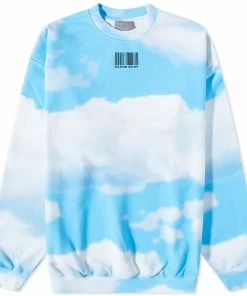 VTMNTS Sky Print Barcode Sweat