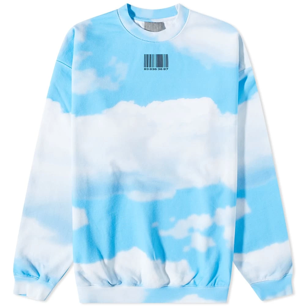VTMNTS Sky Print Barcode Sweat 1 VTMNTS Sky Print Barcode Sweat