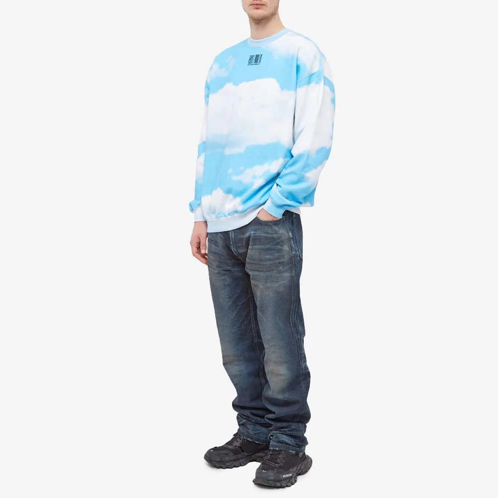 VTMNTS Sky Print Barcode Sweat 4 VTMNTS Sky Print Barcode Sweat - Image 4