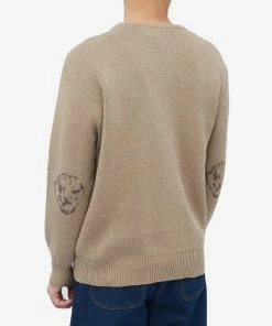 Dancer Elbow Logo Crew Knit 7 Dancer Elbow Logo Crew Knit -Outlet Sweaters Store 17 12 2022 LL DAN ELBKNT BGE 3 1