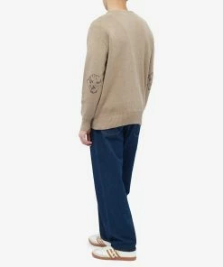 Dancer Elbow Logo Crew Knit 8 Dancer Elbow Logo Crew Knit -Outlet Sweaters Store 17 12 2022 LL DAN ELBKNT BGE m4 1