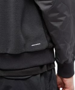 Uniform Experiment Mixed Fleece Crew Sweat -Outlet Sweaters Store 17 12 2022 UB UE 222015 BLK 10 1