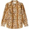 Wacko Maria Long Sleeve Type 2 Leopard Hawaiian Shirt