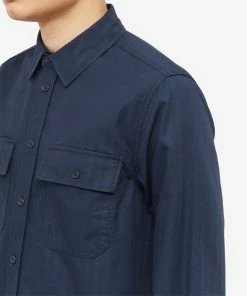 Wood Wood Avenir Herringbone Shirt -Outlet Sweaters Store 17 12 2022 WN 12245311 5276 7000 9 1