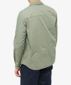 Wood Wood Avenir Herringbone Shirt -Outlet Sweaters Store 17 12 2022 WO 12245311 5276 8002 7 1