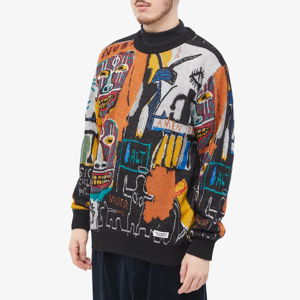 Wacko Maria Jean-Michel Basquiat Crew Knit 2 Wacko Maria Jean-Michel Basquiat Crew Knit - Image 2