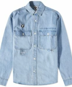 AAPE By A Bathing Ape AAPE AAPE Now Denim Shirt