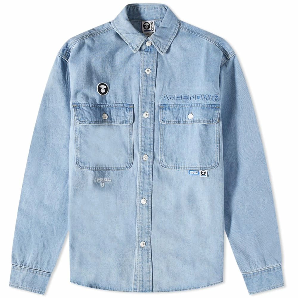 AAPE By A Bathing Ape AAPE AAPE Now Denim Shirt 1 AAPE By A Bathing Ape AAPE AAPE Now Denim Shirt
