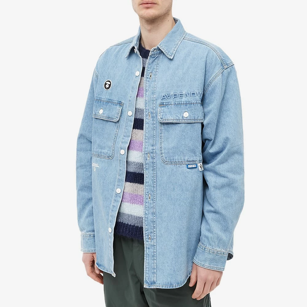 AAPE By A Bathing Ape AAPE AAPE Now Denim Shirt 2 AAPE By A Bathing Ape AAPE AAPE Now Denim Shirt - Image 2