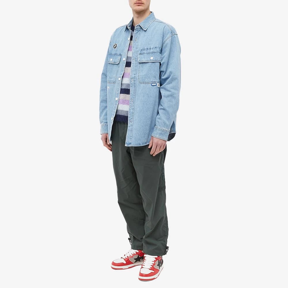 AAPE By A Bathing Ape AAPE AAPE Now Denim Shirt 4 AAPE By A Bathing Ape AAPE AAPE Now Denim Shirt - Image 4