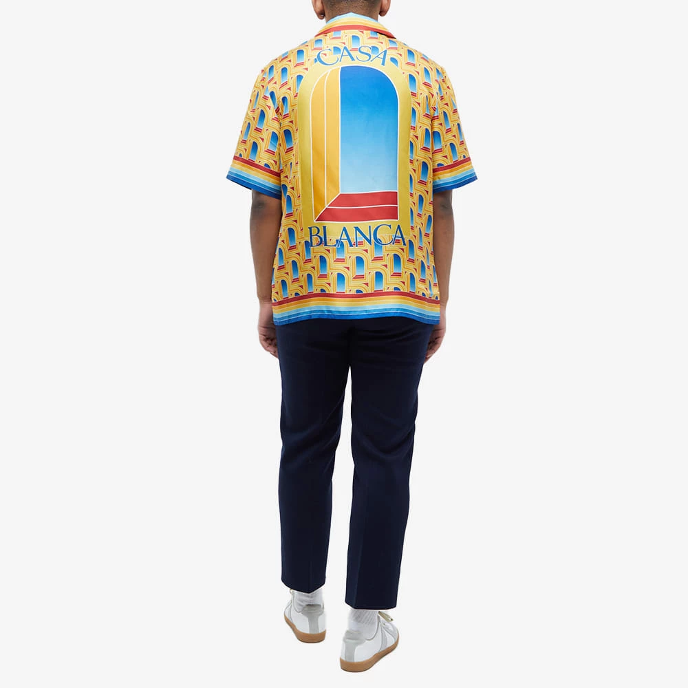 Casablanca L'Arche De Jour Short Sleeve Silk Shirt 4 Casablanca L'Arche De Jour Short Sleeve Silk Shirt - Image 4