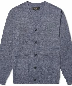 Beams Plus Linen Knitted Cardigan