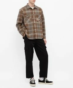 Polar Skate Co. Flannel Shirt 8 Polar Skate Co. Flannel Shirt -Outlet Sweaters Store 18 03 2022 JA POL FLANNELSHIRT BRN m9 1