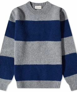 Country Of Origin Eskimo Fleece Stripe Crew Knit