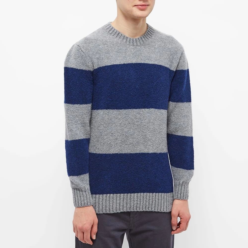 Country Of Origin Eskimo Fleece Stripe Crew Knit 2 Country Of Origin Eskimo Fleece Stripe Crew Knit - Image 2