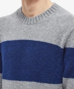 Country Of Origin Eskimo Fleece Stripe Crew Knit 9 Country Of Origin Eskimo Fleece Stripe Crew Knit -Outlet Sweaters Store 18 10 2022 LL COO 202105 GYNG 5 1