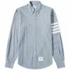Thom Browne 4 Bar Button Down Flannel Shirt