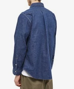 OrSlow Button Down Denim Shirt -Outlet Sweaters Store 18 12 2022 JD 01 8012 81 8 1